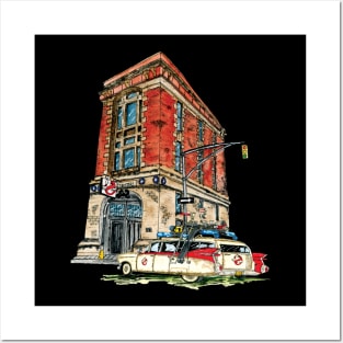 Ecto- 1 / Firehouse, Hook & Ladder Company 8 Posters and Art